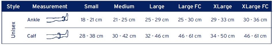 Jobst Knee High Sizing